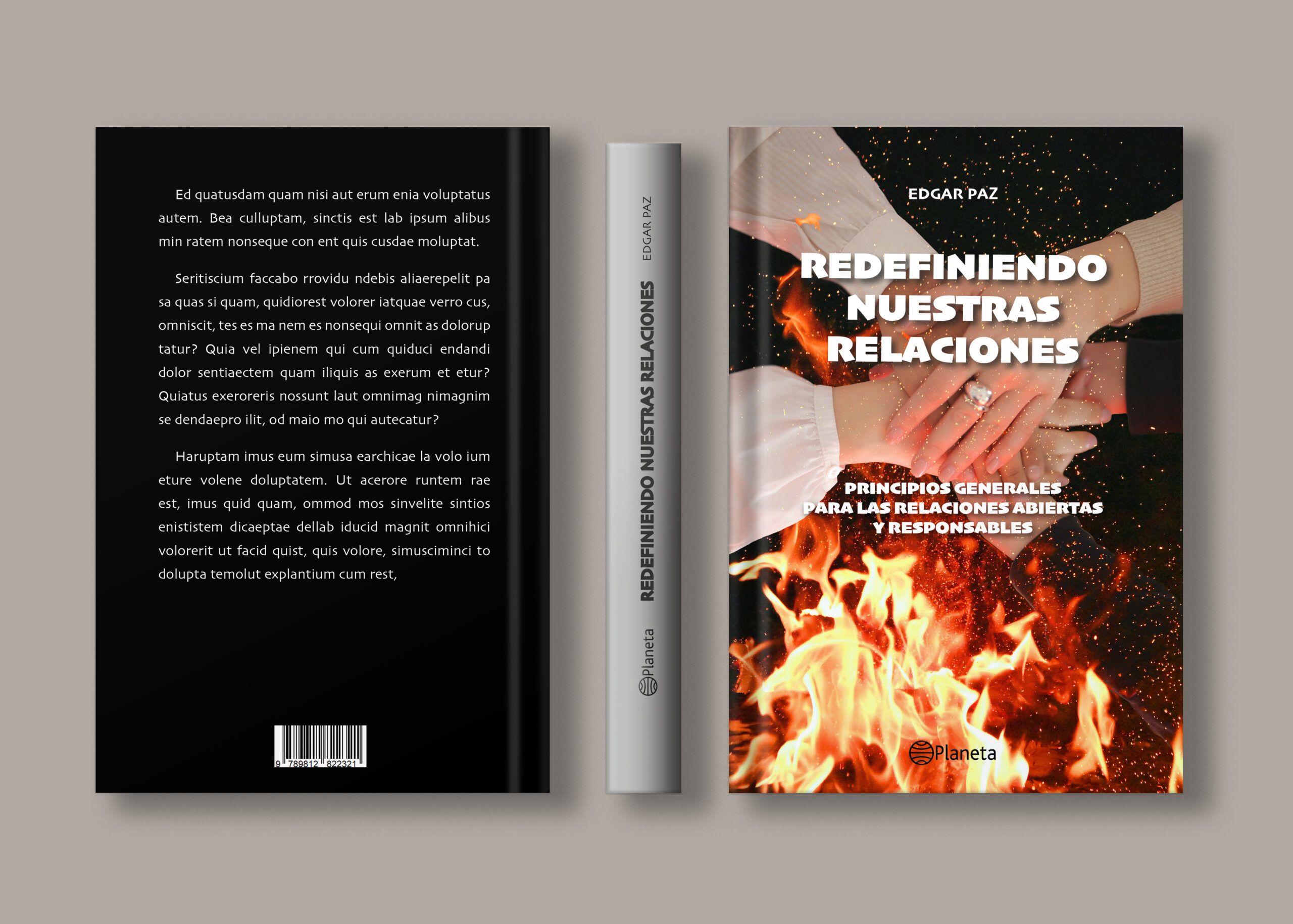 portada de libro mockup edicion editorial